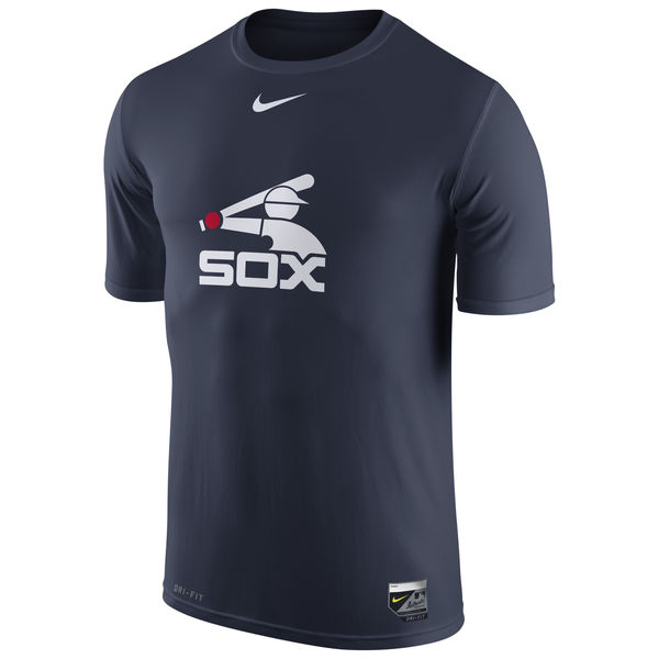 MLB Men Chicago White Sox Nike Authentic Collection Legend Logo 1.5 Performance TShirt Navy